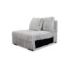 Monaco Armless Chair in Gray