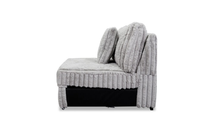 Monaco Power Armless chair in Gray