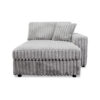 Monaco Small Chaise in Gray