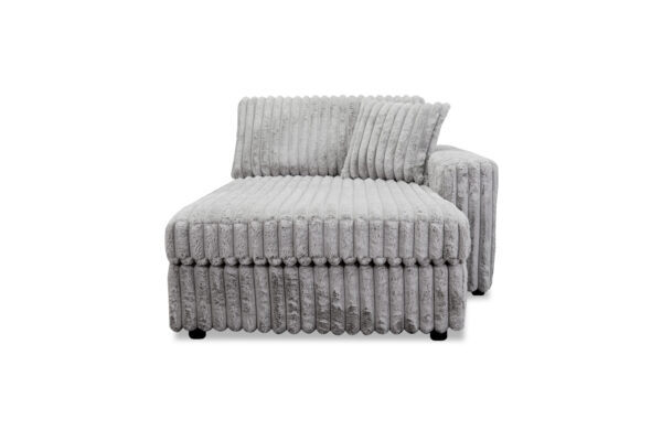 Monaco Small Chaise in Gray