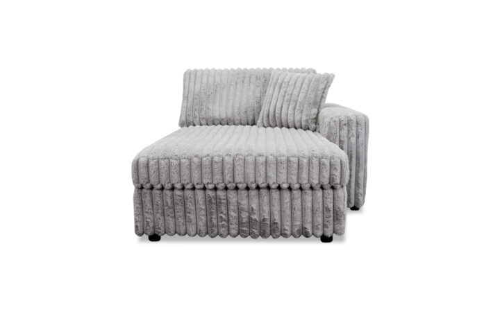 Monaco Small Chaise in Gray