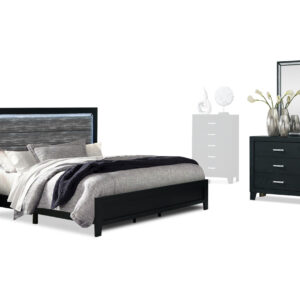 Reid Bed, Dresser, Mirror and Nightstand
