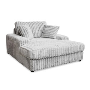 Monaco Chaise with Two Arm in Gray