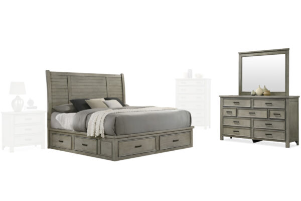 Sullivan Bed, Dresser and Mirror - 01