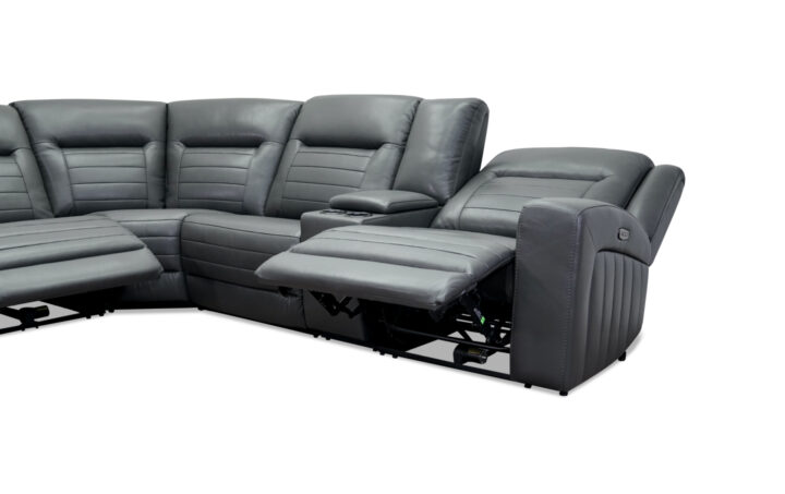 Chesapeake 6PC Power Sectional Dark Gray - 03