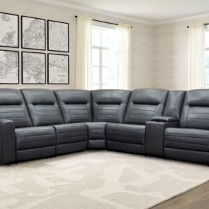 Chesapeake 6PC Power Sectional Dark Gray Lifestyle