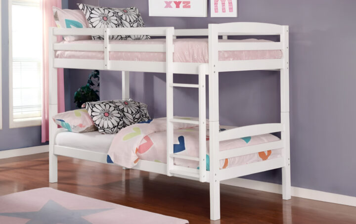 Grace Twin over Twin Bunk Bed in White Lifestyle