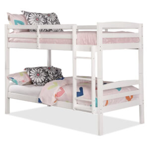 Grace Twin over Twin Bunk Bed in White - 01