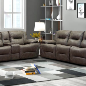 Indus Power Reclining Sofa and Loveseat Lifestyle