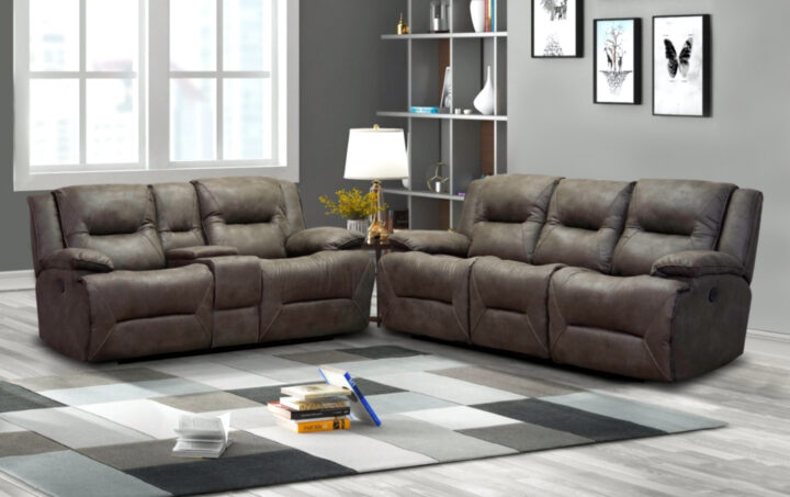 Indus Power Reclining Sofa and Loveseat Lifestyle