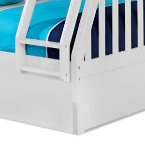 Sam TwinFull Bunk Bed in White - 02