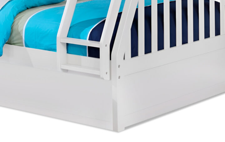 Sam TwinFull Bunk Bed in White - 02