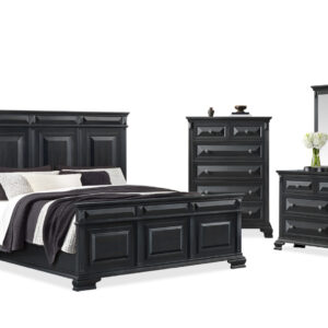 BRIDGESTONE BEDROOM SET IN BLACK