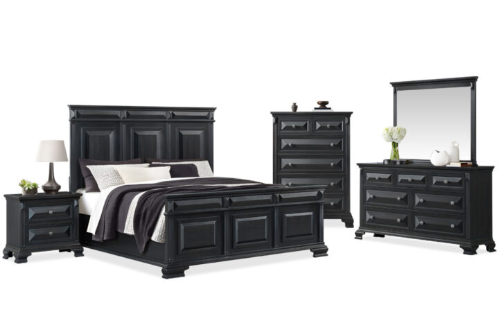 BRIDGESTONE BEDROOM SET IN BLACK