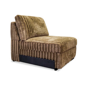 Monaco Armless Chair in Mocha 03