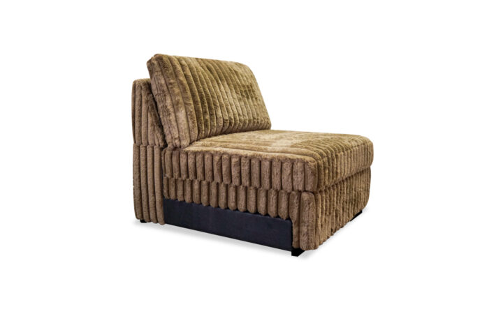 Monaco Armless Chair in Mocha 03