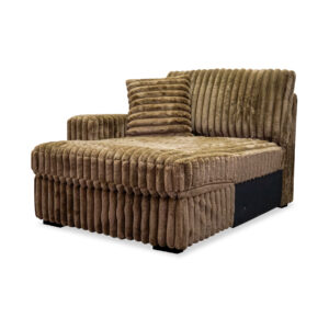 Monaco Chaise D with One Pillow in Mocha 03