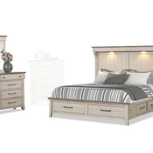 VANESSA bed Dresser and mirror and nightstand