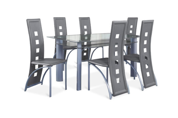 Valencia Dining Room Set in Charcoal