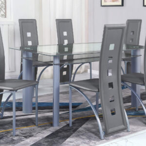 Valencia Dining Room Set in Charcoal