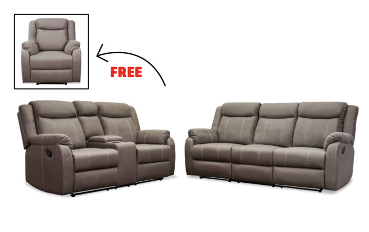 venus grey Sofa And Loveseat free recliner imgae