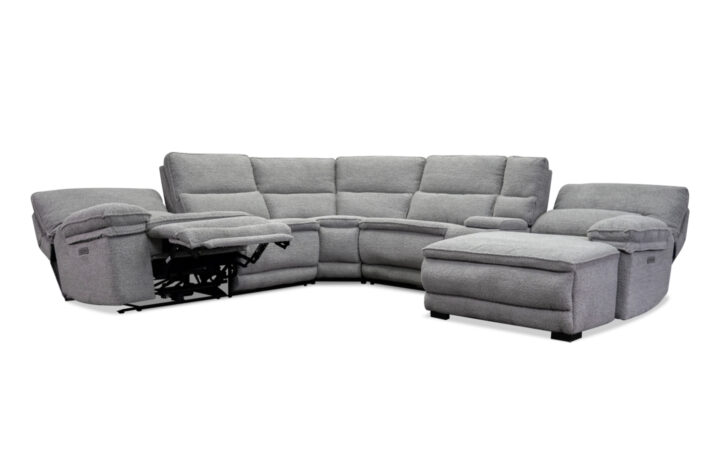 Stanley 6 Pcs Power Sectional in Grey 04