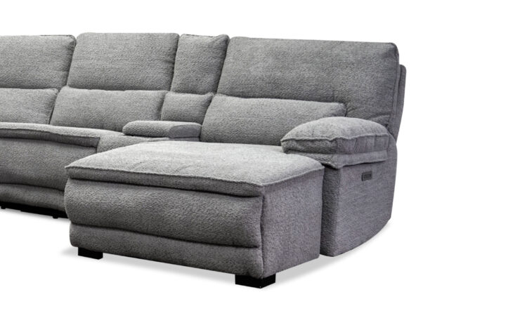 Stanley 6 Pcs Power Sectional in Grey 09