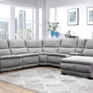 Stanley 6 Pcs Power Sectional in Grey life