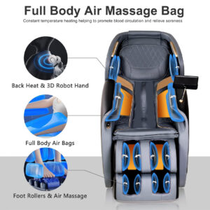 serenity Massage chair in grey & blue 01