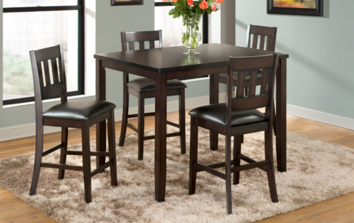 AMERICANO PUB TABLE & 4 STOOLS 01