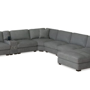 ARIZONA 7 PC MODULAR SECTIONAL  W_SPEAKER IN SENTO CHARCOAL 01
