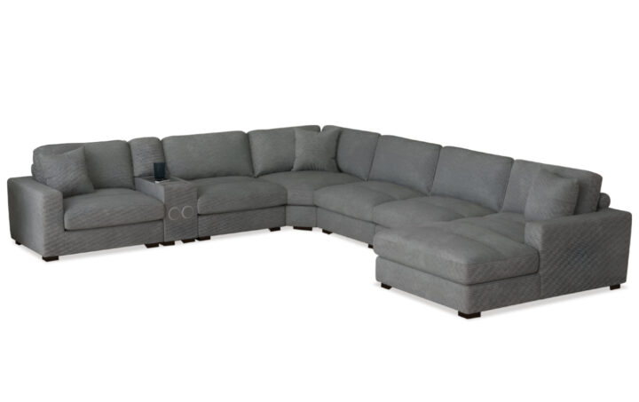 ARIZONA 7 PC MODULAR SECTIONAL  W_SPEAKER IN SENTO CHARCOAL 01