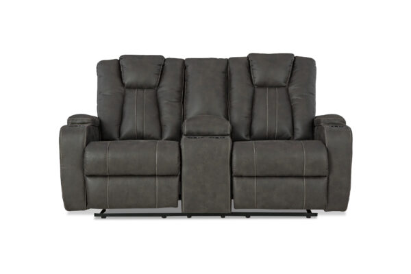 BATAVIA RECLINING LOVESEAT IN GREY