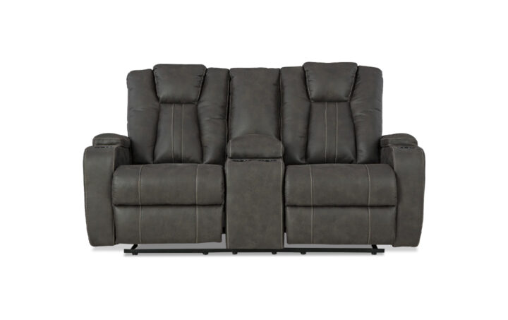 BATAVIA RECLINING LOVESEAT IN GREY