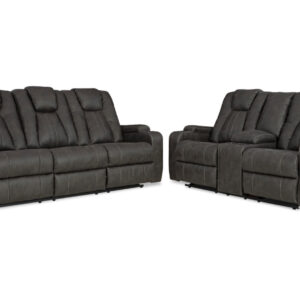 BATAVIA RECLINING SOFA & LOVESEAT IN GREY