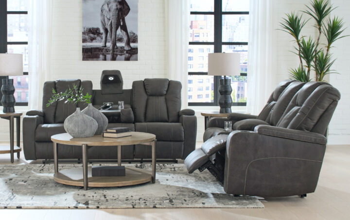 BATAVIA RECLINING SOFA & LOVESEAT IN GREY life