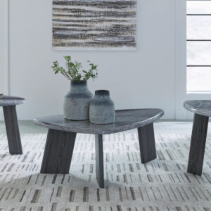 BLUEBOND COFFEE & 2 END TABLE IN GRAY 02