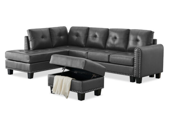 EWING 2PC SECTIONAL W_OTTOMAN IN BLACK 01