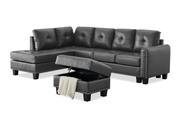 EWING 2PC SECTIONAL W_OTTOMAN IN BLACK 01