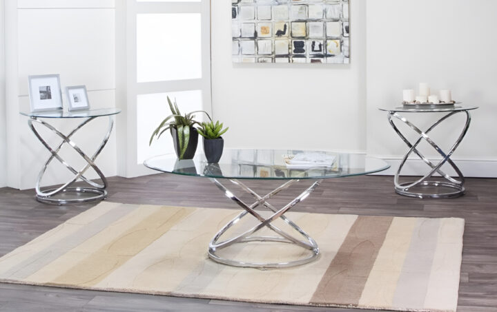 GYRO COFFEE TABLE & 2 END TABLE