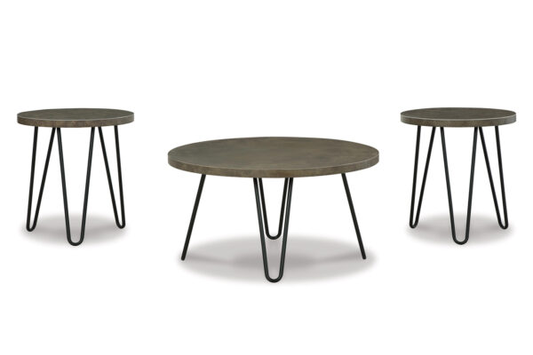 HADASKY COFFEE & 2 END TABLES IN TWO TONE 02