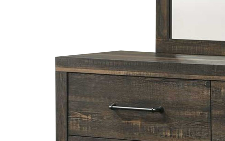 HUDSON DRESSER CLOSEUP IN BROWN