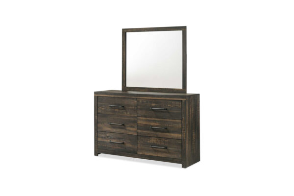 HUDSON DRESSER & MIRROR IN BROWN