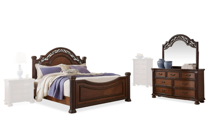 LAVINTON BED, DRESSER, MIRROR