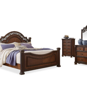 LAVINTON BED, DRESSER, MIRROR & NIGHTSTAND