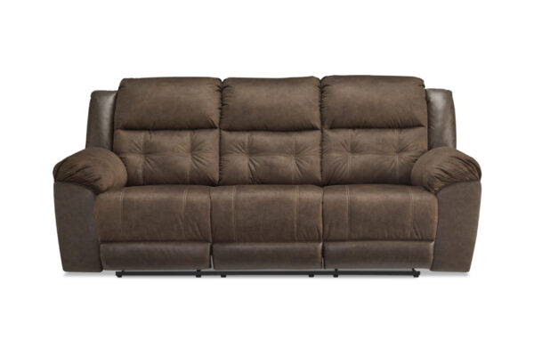 MONTACUTE RECLINING SOFA IN BROWN