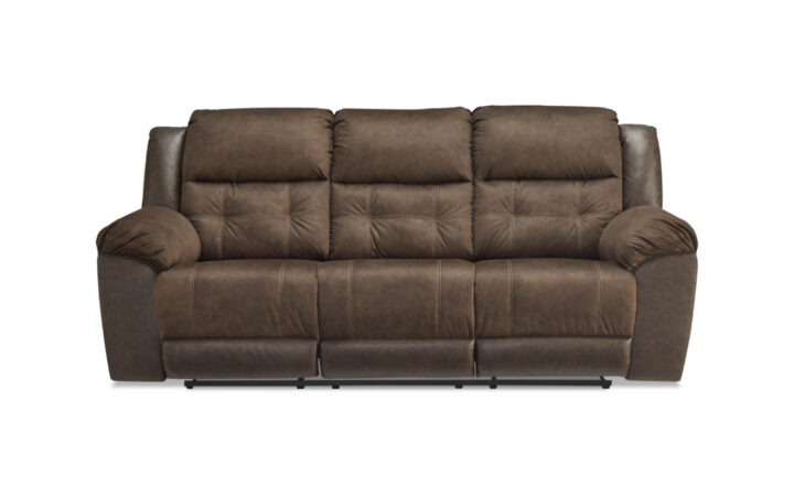 MONTACUTE RECLINING SOFA IN BROWN