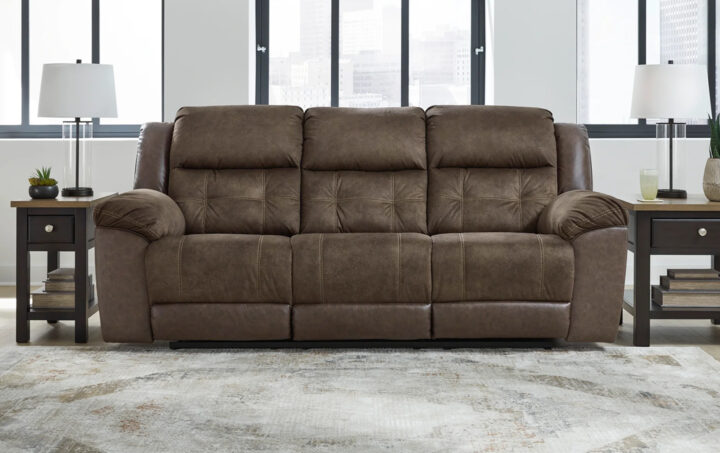 MONTACUTE RECLINING Sofa IN BROWN 01