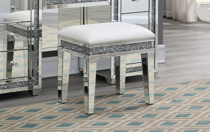 hollywood vanity Stool-LifeStyle
