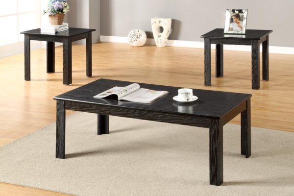 PATT 3PK COFFEE TABLE SET IN BLACK